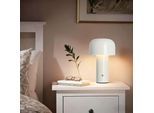 OTTO HOME LED Tischleuchte "Ronno", beige, 1, Ø 12,6cm H: 19cm, 1 Stk., Leuchten, USB-C, Akku, Typ-C-Ladekabel, CCT, Tischlampe kabellos, Akkulampe, LED Tischleuchte