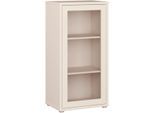 Kommode FORTE "Alice Springs Vitrine, erhältlich in 2 Größen Push to Open", sand, B:49,8cm H:99,1cm T:34,9cm, Spanplatte, Sideboards, Kommode, Glatüre, Grifflos, 2 Ausführungen