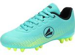 Fußballschuh JAKO "J-SFG Skill", Mädchen, Gr. 37, blau (türkis, lime), Synthetik, Schuhe Fußballschuh, für Rasen, für Jugendliche & Kinder