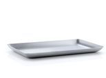 Tablett BLOMUS "BASIC", silber (silberfarben), B:13,1cm H:1,5cm L:22cm, Edelstahl, Tabletts