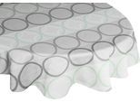 Tischdecke WIRTH "ZIRBELLO" Gr. 1, grün (mint), B:130cm L:190cm, Baumwolle, Polyester, Tischdecken, Tischdecke