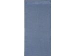Duschtuch KLEINE WOLKE "Bao, Größe 70/140 cm", blau (mare), B:70cm L:140cm, Frottier, Frottier, Handtücher, Uni Farben, Bordüre an der Oberseite
