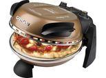 G3FERRARI Pizzaofen "Delizia G1000608 kupfer inkl. Pizzaschaufel + Rezeptheft", braun, B:33cm H:34,5cm T:21cm, Pizzaöfen, bis 400 C mit Pizzastein – die Ikone unter den Pizzaöfen