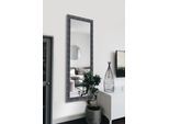 Dekospiegel MIRRORS AND MORE, silber (schwarz, silberfarben), B:50cm H:150cm T:3cm, Holzwerkstoff, Spiegel, Wandspiegel