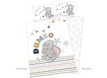 Babybettwäsche DISNEY "Disney´s Dumbo", bunt, B/L: 100cm x 135cm, 1 Stk., 1 Stk., Flanell, B/L: 60cm x 40cm, Flanell, Obermaterial: 100% Baumwolle, Bettwäsche, mit liebevollem Motiv