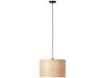 BRILLIANT Pendelleuchte "Romm", schwarz (holz hell, schwarz), 1, Ø 35cm H: 120cm, 1 Stk., Leuchten, 35cm holz hell/schwarz, Pendelleuchte