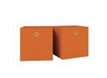 Faltbox VCM "2er Set Faltbox Klappbox Aufbewahrungsbox Boxas", orange, B:27cm T:27cm, Aufbewahrungsboxen