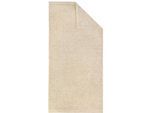 Duschtuch DYCKHOFF "Deep Harmony Element", beige (natur), B:70cm L:140cm, Frottier, Obermaterial: 85% Baumwolle, 15% Hanf, Handtücher, 15% Hanf