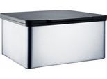 Kosmetikbox BLOMUS "MENOTO", silber (silberfarben), B:15cm H:7,5cm T:13cm, Edelstahl, Kunststoff, Aufbewahrungsboxen, für Feuchttücher