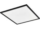 EGLO Deckenleuchte "SALOBRENA-Z", schwarz, H: 5cm, 1 Stk., Leuchten, App/Sprachsteuerung Alexa, 59,5x59,5x5cm, exkl. Fernbedienung, LED Panels