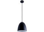 PACO HOME Pendelleuchte "JACK", schwarz, 1, Ø 25cm H: 26cm, Leuchten, Küchenlampe Hängelampe Esszimmer Esstischlampe Innen Gold Weiß, Pendelleuchte