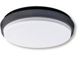 Außen-Wandleuchte NÄVE "LED Außenwandleuchte IP54 "Mio" d:17,5cm", weiß (weiß satiniert, anthrazit), B:17,5cm H:4,5cm L:17,5cm, Leuchten, Abstrahlwinkel: 110, für Wand- und Deckenmontage geeignet