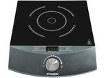 HYUNDAI Einzel-Induktionskochplatte "IND133", schwarz, B:6,5cm H:29,5cm T:36cm, Kochplatten, 1800W, LED-Display, Ø 24cm, Thermostat, Temperatureinstellung