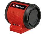 Bluetooth-Lautsprecher EINHELL "TC-SR 18 Li BT - Solo", rot (rot, schwarz), B:9cm H:12,2cm T:10,1cm, Lautsprecher, ohne Akku, ohne Ladegerät