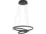 EGLO Hängeleuchte "LOBINERO-Z Hängelampe schwarz, Tuneable White, ZigBee 3.0, Pendellampe", schwarz, Ø 58cm H: 110cm, 1 Stk., Leuchten, Timer, App/Sprachsteuerung Alexa, ‎‎‎‎58x58x110cm, exkl. Fernbedienung, Hängeleuchte