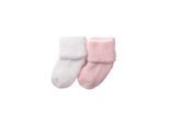Erstausstattungspaket LILIPUT "Erstlings-Söckchen 2er-Set", Mädchen, rosa (weiß, rosa), 85% Baumwolle, 12% Polyester, 3% Elasthan, KOB Set-Artikel Erstausstattungspaket, in niedlichem Design
