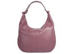 Shopper CLUTY, Damen, Gr. B/H/T: 35cm x 33cm x 7cm onesize, rosa (alt, rosa), Leder, leicht glänzend, unifarben, Taschen Shopper, echt Leder, Made in Italy