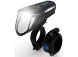 Fahrrad-Frontlicht FISCHER FAHRRAD "LED-Akku Frontlicht 100 Lux Fernlicht", schwarz, Fahrradlampen