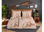 Wendebettwäsche GOOD MORNING "Chevy", beige (sand), B/L: 135cm x 200cm, 1 Stk., 1 Stk., Biber, B/L: 80cm x 80cm, 2 Stk., Biber, Obermaterial: 100% Baumwolle, Bettwäsche, Wendebettwäsche, Biber Flanell, 135x200, Warm, Weich, Wendeoptik, Reißverschluss, Sand