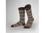 Socken HUDSON "Socke Noble Nordic", Herren, Gr. 39-42, grün (dirty grün 0552), Obermaterial: 39% Polyamid PA. 25% Wolle WO. 24% Viskose CV. 11% Seide silk. 1% Elasthan EL., Socken Socken
