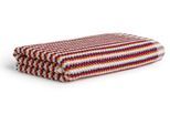 Badetücher MÖVE "Bliss bunt", orange (berry, orange), B:67cm L:140cm, Walkfrottier, Jaquard-Walkfrottier, Handtücher, mit Perlstruktur