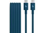 APPLE USB-Kabel "USB-C auf USB-C Gewebtes Kabel", blau (nitro navy), 150cmcm, 60 kW, Kabel