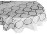 Tischdecke WIRTH "ZIRBELLO" Gr. 1, grau (dunkelgrau), B:130cm L:190cm, Baumwolle, Polyester, Tischdecken, Tischdecke