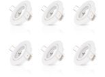 PACO HOME Einbauleuchte "Lina", weiß, 1, Ø 8,2cm H: 2,5cm, Leuchten, Einbaustrahler Schwenkbar Strahler Spotlight Set GU10