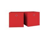 Faltbox VCM "2er Set Faltbox Klappbox Aufbewahrungsbox Boxas", rot, B:27cm T:27cm, Aufbewahrungsboxen