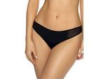 String VIANIA "Damen String Sally", Damen, Gr. 42, schwarz, Stoff, Obermaterial: 83% Polyamid PA. 10% Elasthan EL. 7% Baumwolle CO., Unterhosen String