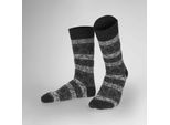 Socken HUDSON "Socke Noble Nordic", Herren, Gr. 43-46, schwarz (schwarz 0005), Obermaterial: 39% Polyamid PA. 25% Wolle WO. 24% Viskose CV. 11% Seide silk. 1% Elasthan EL., Socken Socken