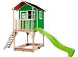 Spielturm EXIT "Loft 700", grün, Spieltürme, KinderB:190cm H:269cm T:190cm, Holz, B:190cm H:269cm T:190cm