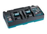 MAKITA Schnelllade-Gerät "DC40RB Doppel", gelb, B:35,3cm H:10cm T:17,6cm, Ladegeräte, für zwei 40V max. XGT-Akkus