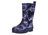 Gummistiefel ZIGZAG "Gemus", Mädchen, Gr. 24, schwarz (dunkelblau, weiß), Gummi, Schuhe Gummistiefel, mit wasserdichter Eigenschaft
