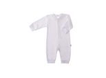 Schlafanzug LILIPUT "grau gestreift", Jungen, Gr. 50/56, grau (weiß, grau), 100% Baumwolle, gestreift, Rundhals, Homewear-Sets Schlafanzug, mit offenem Beinabschluss