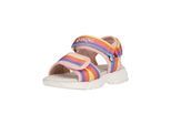 Sandale ZIGZAG "Sasir", Mädchen, Gr. 33, bunt (weiß, lila), Kunstfaser, Schuhe Sandale, mit stoßdämpfender Sohle und einstellbaren Riemen