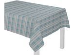 Tischdecke WIRTH "LAUFENBERG" Gr. 5, blau, B:130cm L:220cm, Baumwolle, Polyester, Tischdecken, Tischdecke