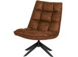 Livetastic , Cognac , Textil , 70x97x85 cm , Sitzfläche 360° drehbar , Esszimmer, Esszimmerstühle, Stühle
