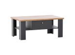 Mid.you , Anthrazit, Eiche Wotan , Holzwerkstoff , 2 Schublade(n) Schubladen , rechteckig , 70x45x110 cm , Stauraum, einfacher Aufbau , Wohnzimmer, Wohnzimmertische, Couchtische, Couchtische mit Laden