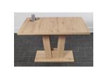 P & B , Eiche Artisan , Holzwerkstoff , rechteckig , 80x76x120 cm , ausziehbar ,