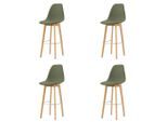 Mid.you , Grün , Holz, Metall , Birke , 47x119x53 cm , Europäischer Sicherheitsstandard , Esszimmer, Barmöbel, Barhocker