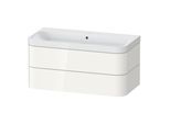 Duravit Möbelwaschtisch Happy D.2 Plus 97,5x49cm, o. HL, we hgl, 2 Schubkästen (HP4348N2222)