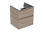 Geberit Renova Plan Waschtisch-Unterschrank 504026JR1 2 Schubladen, Korpus/Front Nussbaum / Melamin Holzstruktur, Breite 54,6 cm