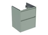 Geberit Renova Plan Waschtisch-Unterschrank 504025IK1 2 Schubladen, Korpus/Front salbeigrün / lackiert seidenmatt, Breite 50,4 cm