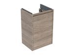 Geberit Renova Plan Unterschrank 504021JR1 40 x 60,6 x 20,3 cm, Korpus/Front Nussbaum / Melamin Holzstruktur, 1 Tür