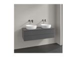 Villeroy und Boch Antao Waschtisch-Unterschrank K24050GK 120x36x50cm, Hahnloch, Waschbeckenplattenfarbe Lack, anthracite matt lacquer