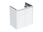 Geberit Renova Compact Waschtisch-Unterschrank 504085011 2 Türen, Breite 59,7cm, Korpus/Front weiß / lackiert seidenglanz