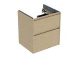 Geberit Renova Plan Waschtisch-Unterschrank 504026PS1 2 Schubladen, Korpus/Front Eiche natur / Melamin Holzstruktur, Breite 54,6 cm