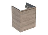 Geberit Renova Plan Waschtisch-Unterschrank 504023JR1 Korpus/Front Nussbaum / Melamin Holzstruktur, Breite 50,4 cm, 1 Tür