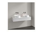 Villeroy und Boch Antao Waschtisch-Unterschrank K13150GF 120x19x50cm, Hahnloch, Waschbeckenplattenfarbe Lack, glossy white lacquer